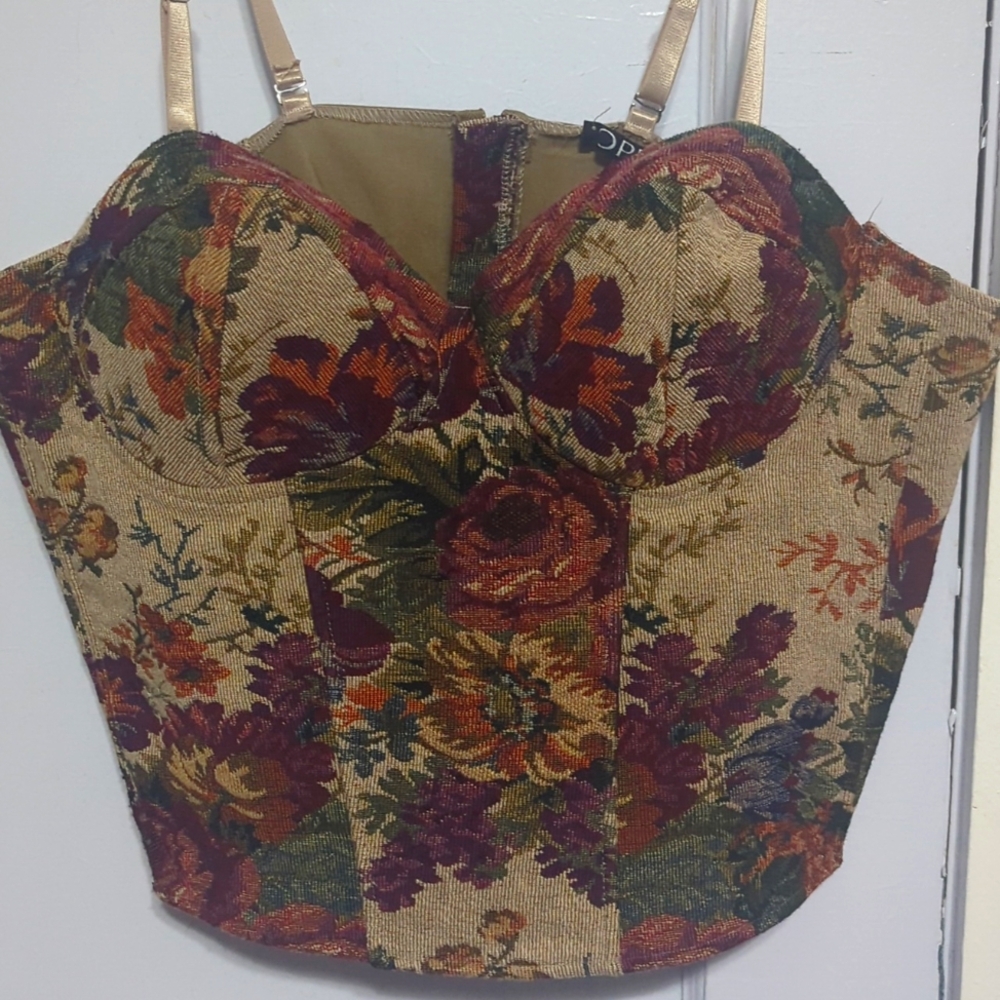 Vintage Floral Tapestry Bandeau